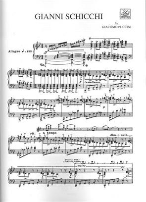 Gianni Schicchi - vocal score Vocal and Piano Reduction