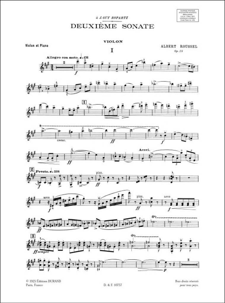 Sonate N. 2 Op. 28  - noty pro housle a klavír