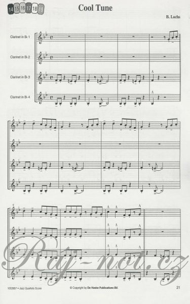 Jazz Quartets  - Four Jazzy Clarinet Quartets