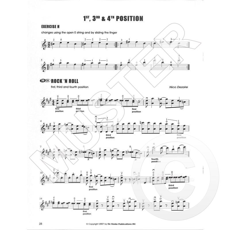 Violin Positions 4 & 5 - 32 kusů ve čtvrté a páté poloze u houslí