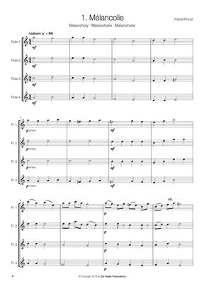14 Easy Flute Quartets - 14 snadných skladeb různých hudebních stylů pro čtyři příčné flétny