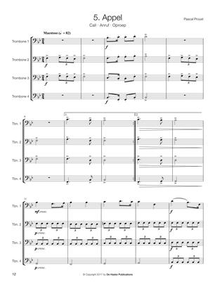 14 Easy Trombone Quartets 14 snadných skladeb různých hudebních stylů pro čtyři trombony