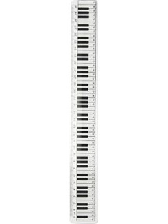 Pravítko 30cm s potiskem klaviatury