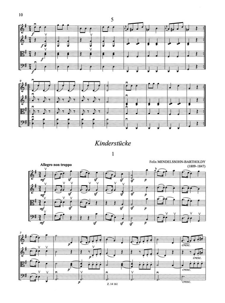 Romantische Quartettmusik für Anfänger (Erste La - für Anfänger (Erste Lage) noty pro smyčcový kvartet