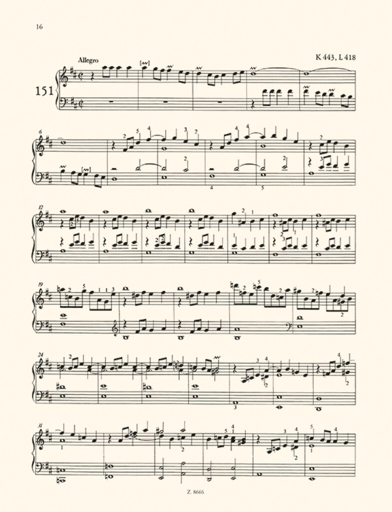 200 Sonate For Piano - Vol.4 Nos.151-200 - Parte quarta (No. 151-200) - pro klavír