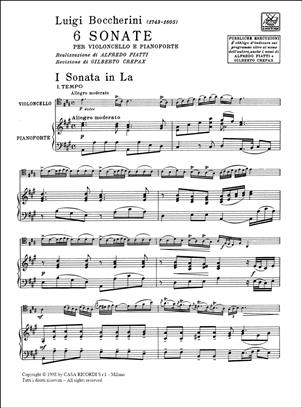 6 Sonate pro violoncello a klavír
