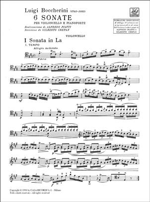 6 Sonate pro violoncello a klavír
