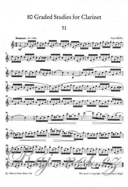 80 Graded Studies For Clarinet Book 2