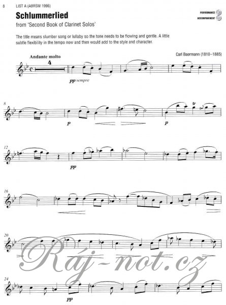 The Best of Clarinet - Grade 4 pro klarinet a klavír