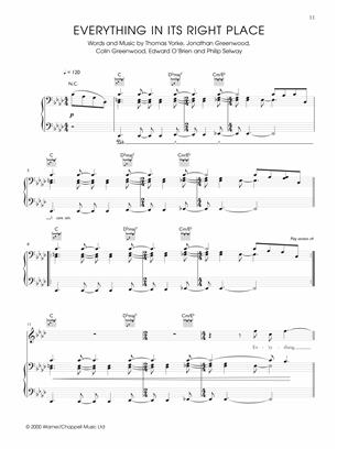 Radiohead - The Piano Songbook