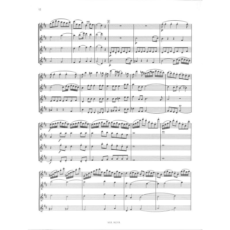 Sinfonico Opus 12 - pro čtyři flétny