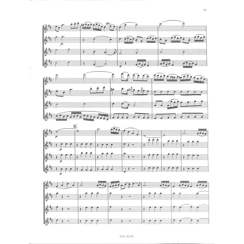 Sinfonico Opus 12 - pro čtyři flétny