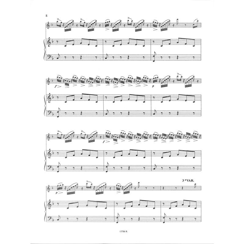 Carnaval De Venise Opus 14 - příčná flétna a klavír