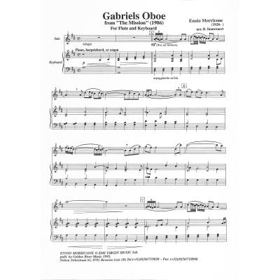 Brothers - Gabriels Oboe pro příčnou flétnu a klavír - Brothers from The Mission (1986)