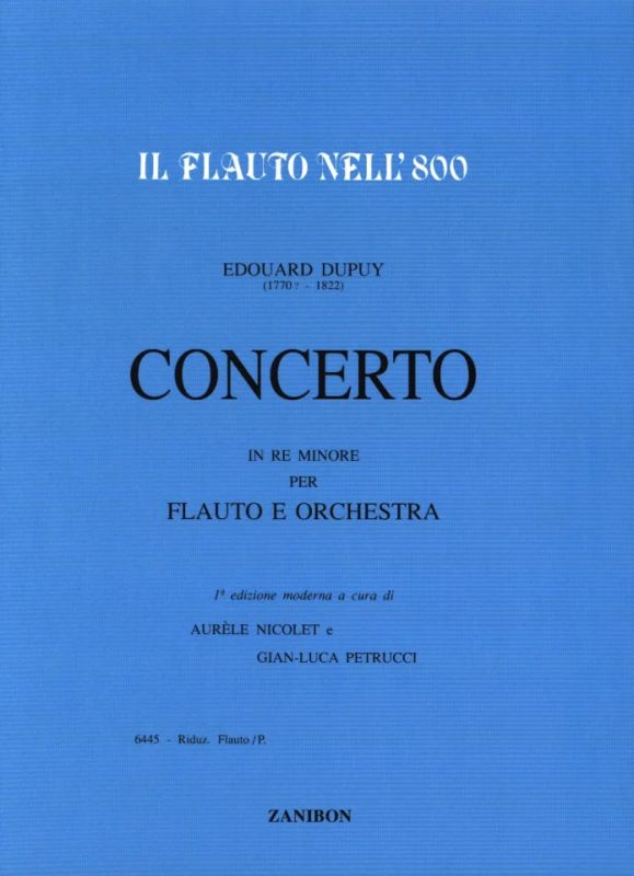Concerto In Re Minore (d minor) - příčná flétna a klavír