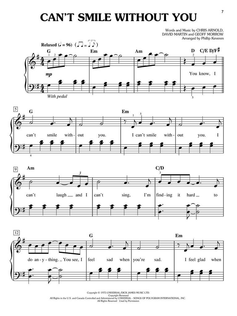 Songs of Inspiration - 15 povznášejících písní – snadná úprava – série Phillipa Keverena