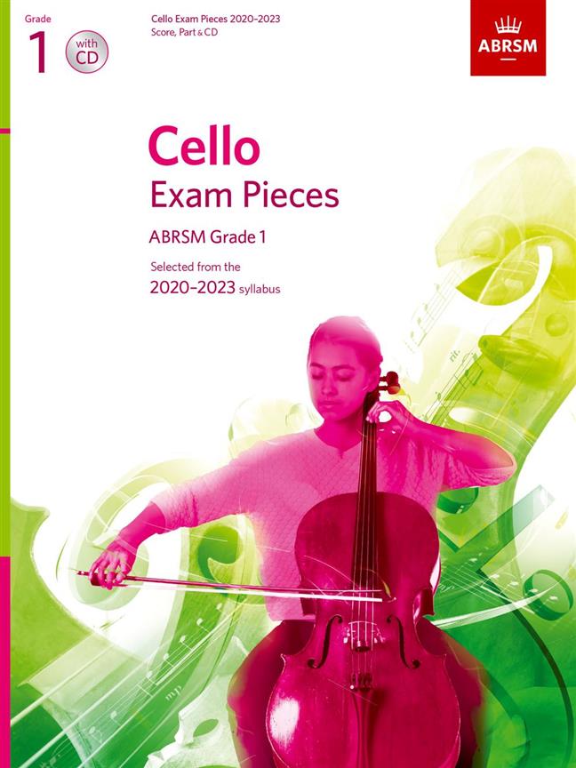 Cello Exam Pieces 2020-2023 Grade 1 - Score, Part and CD - pro violoncello