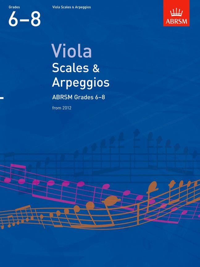 Viola Scales & Arpeggios, ABRSM Grades 68 - from 2012 - noty na violu