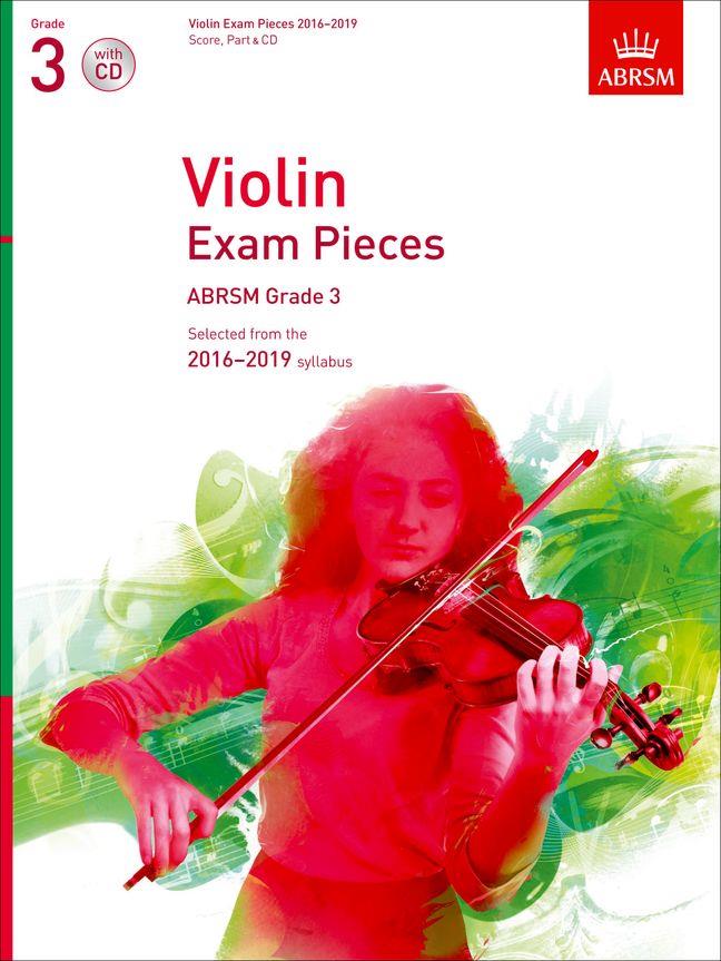 Violin Exam Pieces 2016-2019, ABRSM Grade 3 - Selected from the 2016-2019 syllabus - pro housle