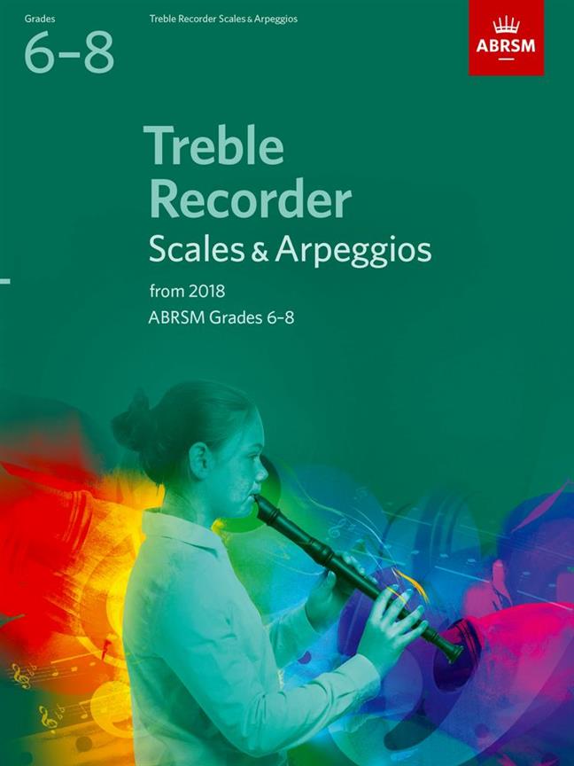 Treble Recorder Scales and Arpeggios - Grades 6-8 From 2018 - na zobcovou flétnu
