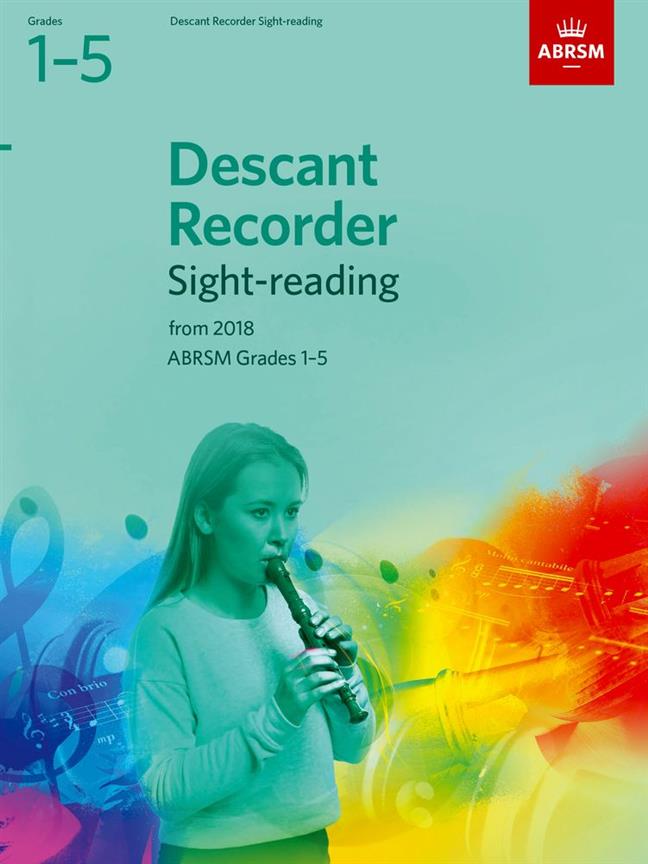 Descant Recorder Sight-Reading Tests Grades - Grades 1-5 From 2018 - na zobcovou flétnu