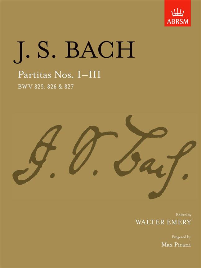 Partitas - Nos.I-III - BWV 825-827 - na klavír
