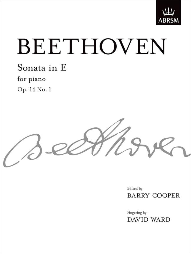 Piano Sonata In E Op.14 No.1 - from Vol. I - na klavír