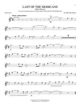 Great Movie Themes - Alto Saxophone - Instrumental Play-Along