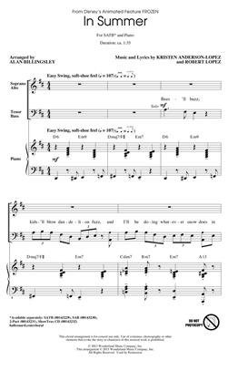 In Summer - from Frozen Ledové království SATB