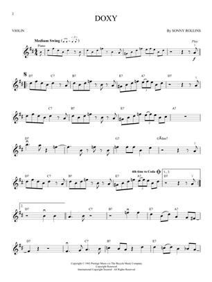 Jazz Classics pro housle Instrumental Play-Along