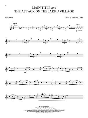 Star Wars: The Force Awakens - Tenor Saxophone - Instrumental Play-Along
