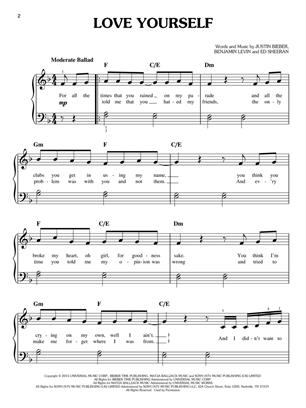 Love Yourself, Stitches & More Hot Singles - Simple Arrangements for Students of All Ages