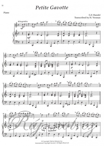 Rubank Book of Flute Solos - Easy Level - with Piano Accompaniment