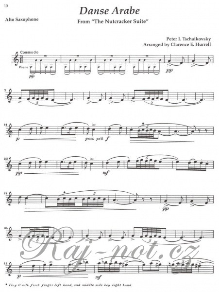 Rubank Book of Alto Saxophone Solos - Easy Level - with Piano Accompaniment