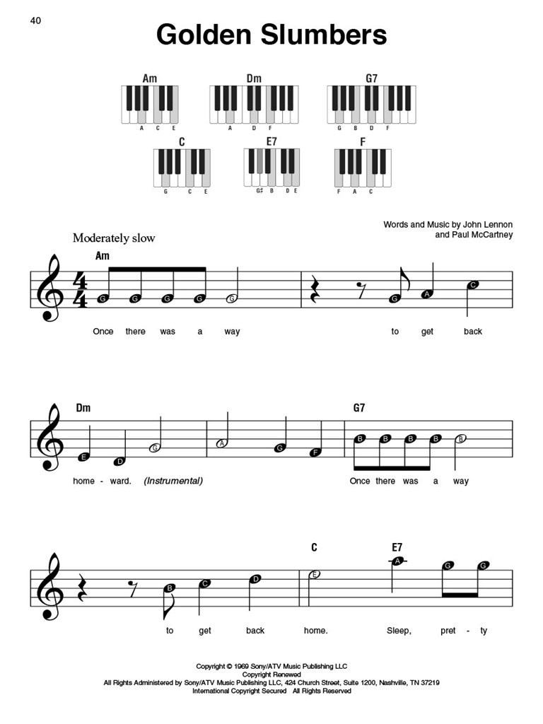 The Beatles: Super Easy Songbook - jednoduché skladby pro klavír