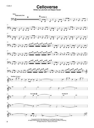 2 Cellos - Sheet Music Collection - Selections from Celloverse, In2ition and Score for Two Cellos