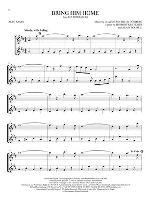 Broadway Songs for Two pro Altové Saxophony - Easy Instrumental Duets