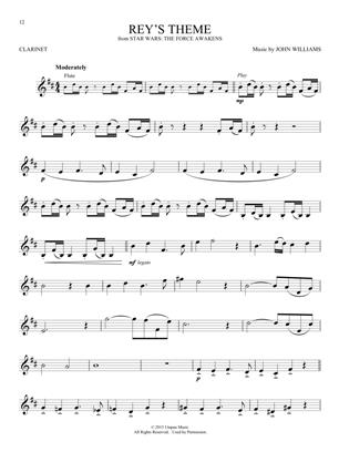 Noty k filmovým písním pro klarinet Movie and TV Music - Clarinet