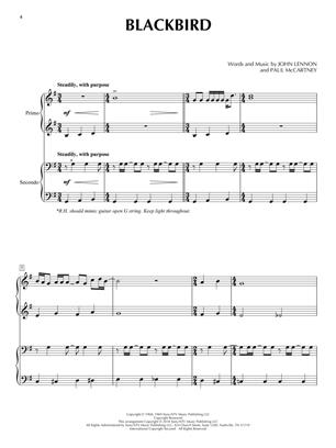 The Beatles for Piano Duet - Intermediate Level - 1 Piano, 4 Hands