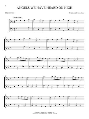 Christmas Carols for Two Trombone Duets - Easy Instrumental Duets