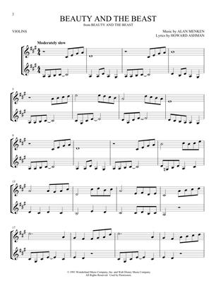 Disney Songs for Two Violins - Easy Instrumental Duets