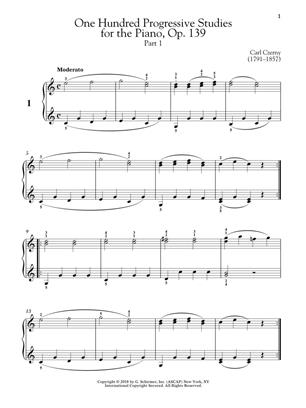 One Hundred Progressive Studies, Op. 139 - Schirmer Performance Editions Series