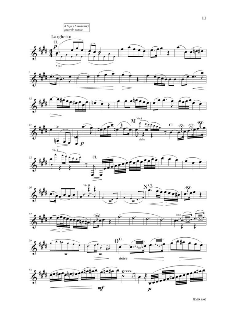 Mozart Quintet in A, KV581 - noty na klarinet