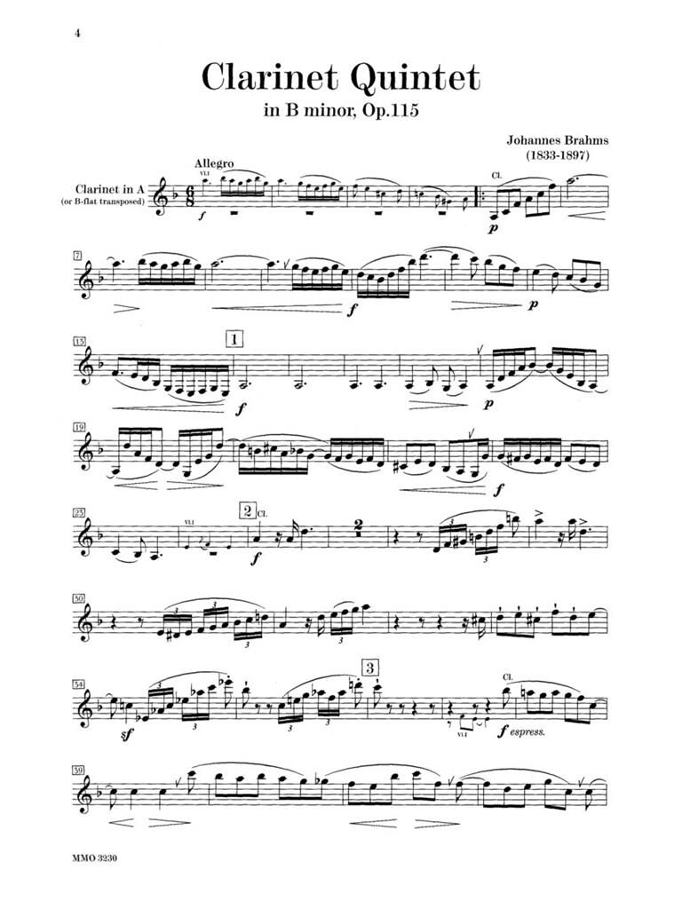 Clarinet Quintet in B minor, Op. 115 - 2-CD Set klarinetový Quintet