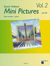 Mini Pictures Vol. 2 s CD pro altovou flétnu a klavír od Daniel Hellbach