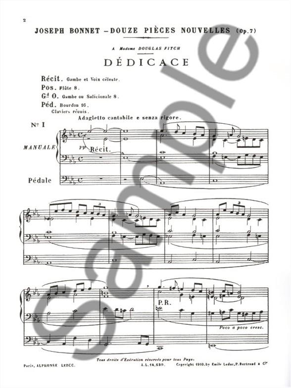 Twelve pieces - noty na varhany