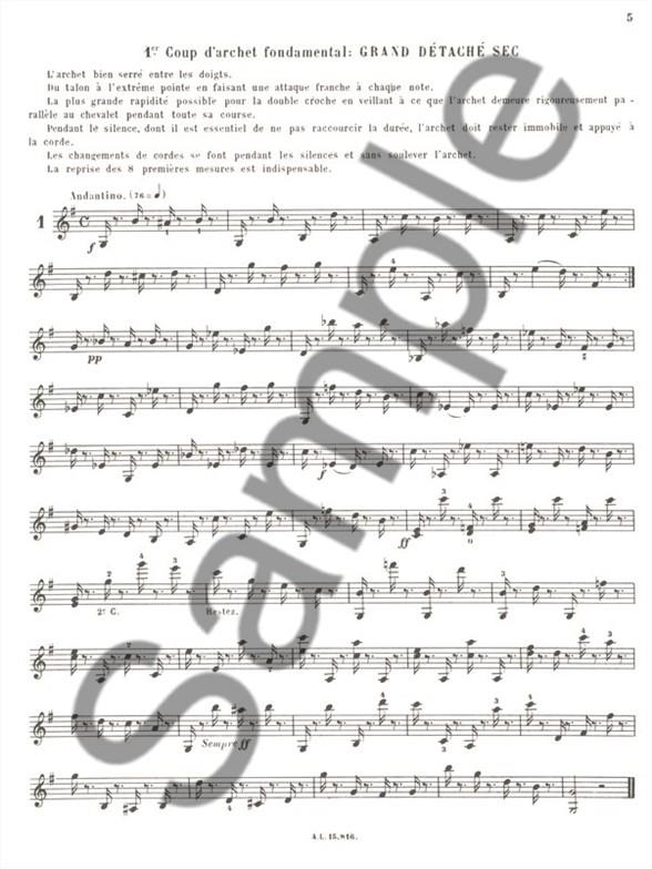 Etudes Du Mécanisme De L'Archet - etudy pro housle