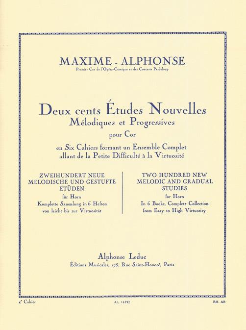 200 Études Nouvelles Mélodiques et Progressives - Volume 4 : 20 études difficiles