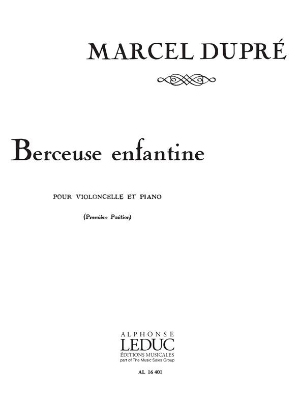Berceuse Enfantine - noty pro violoncello a klavír