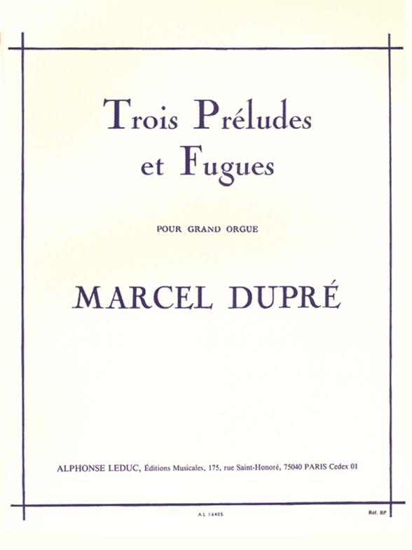 Trois Préludes Et Fugues Opus 7 - noty na varhany